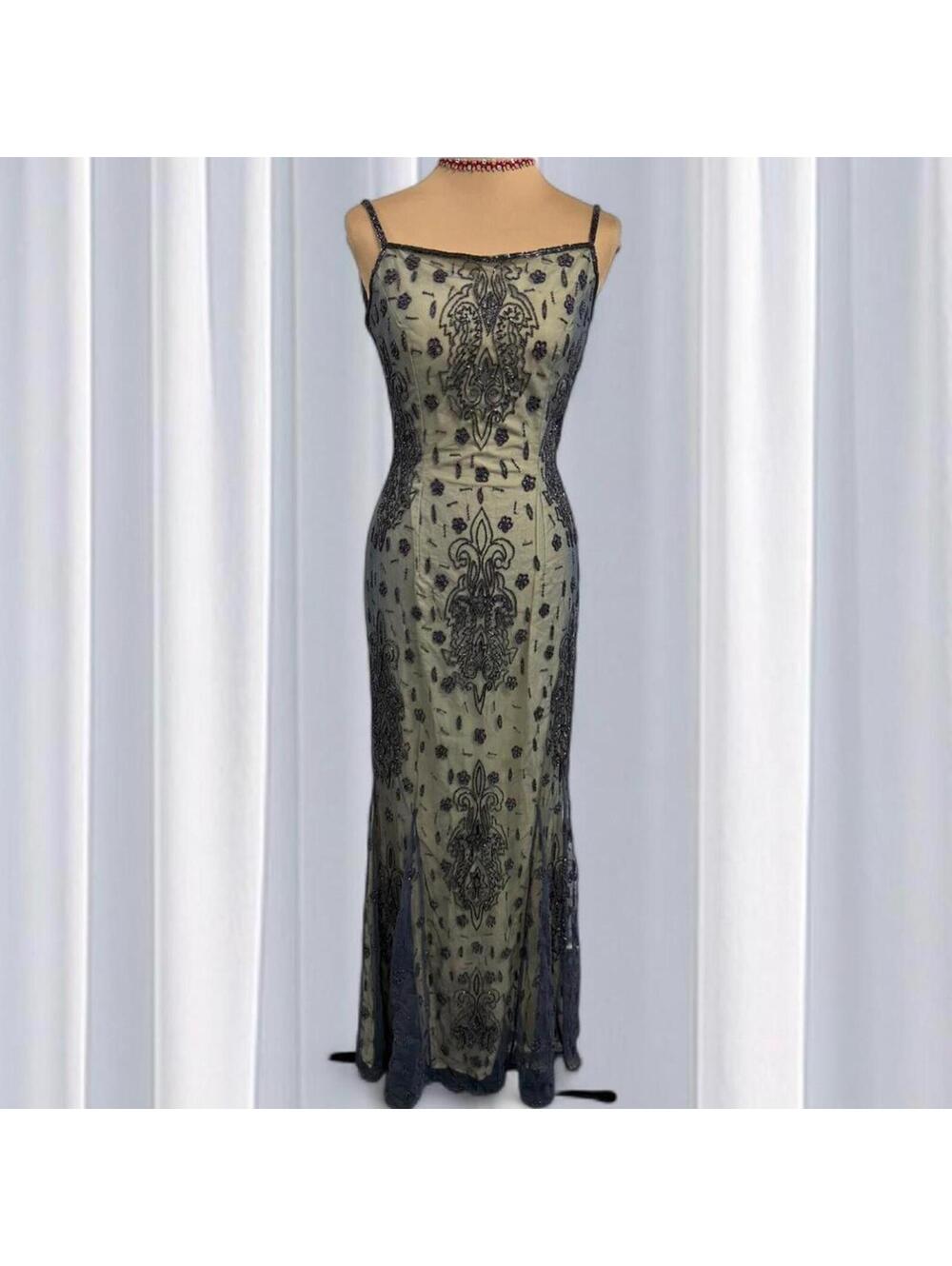 Y2k vintage sean collection beaded dress